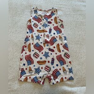 Caden Lane Sleeveless Snap Romper